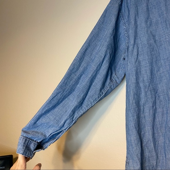 MARC BY MARC JACOBS faded blue chambray oversized Icon shirt M - Picture 7 of 13